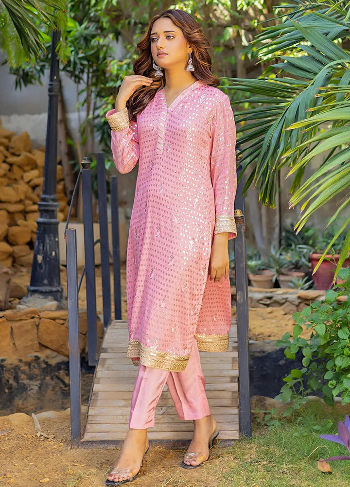 Khuwab by Kazma Pret Embroidered Chiffon 2 Piece Suit CE-001