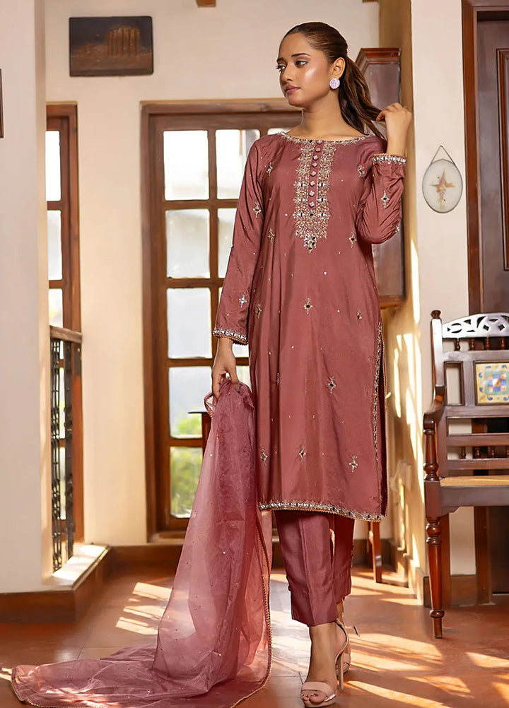 Khuwab by Kazma Pret Embroidered Cotton Silk 3 Piece Suit CE-002