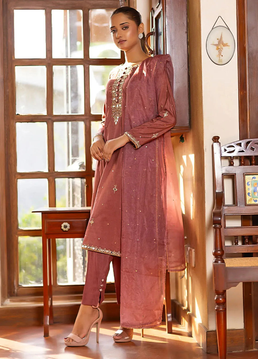 Khuwab by Kazma Pret Embroidered Cotton Silk 3 Piece Suit CE-002