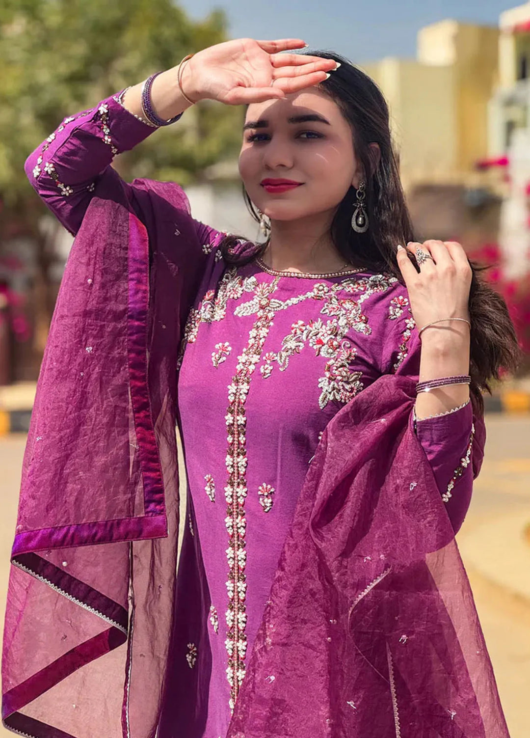 Khuwab by Kazma Pret Embroidered Cotton Silk 3 Piece Suit Gul E Bahar