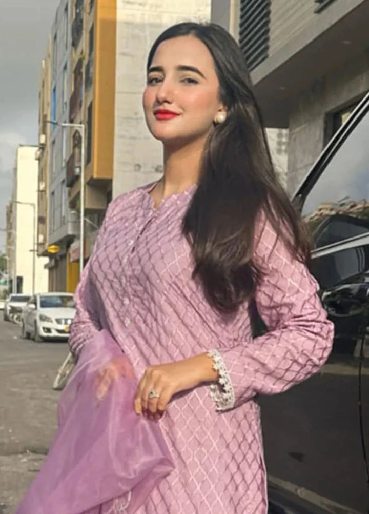 Khuwab by Kazma Pret Embroidered Khaddi net 3 Piece Suit Luxe-006