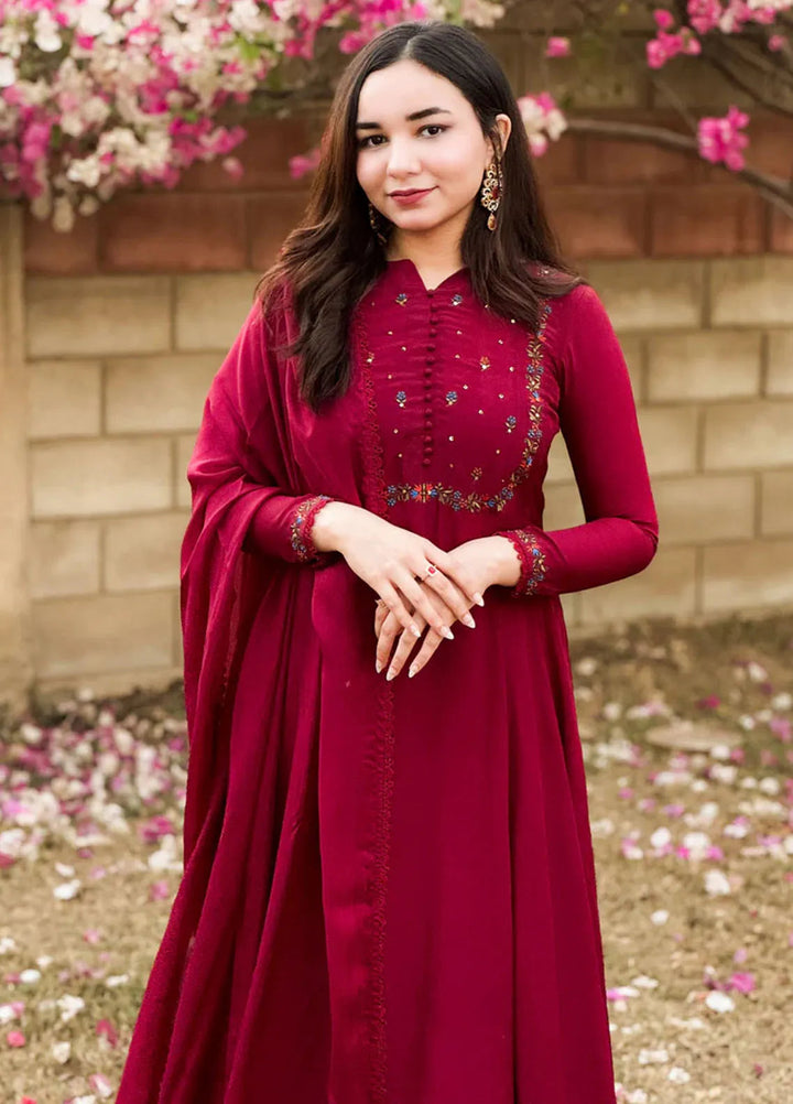Khuwab by Kazma Pret Embroidered Korean Silk 3 Piece Suit Gul E Amber