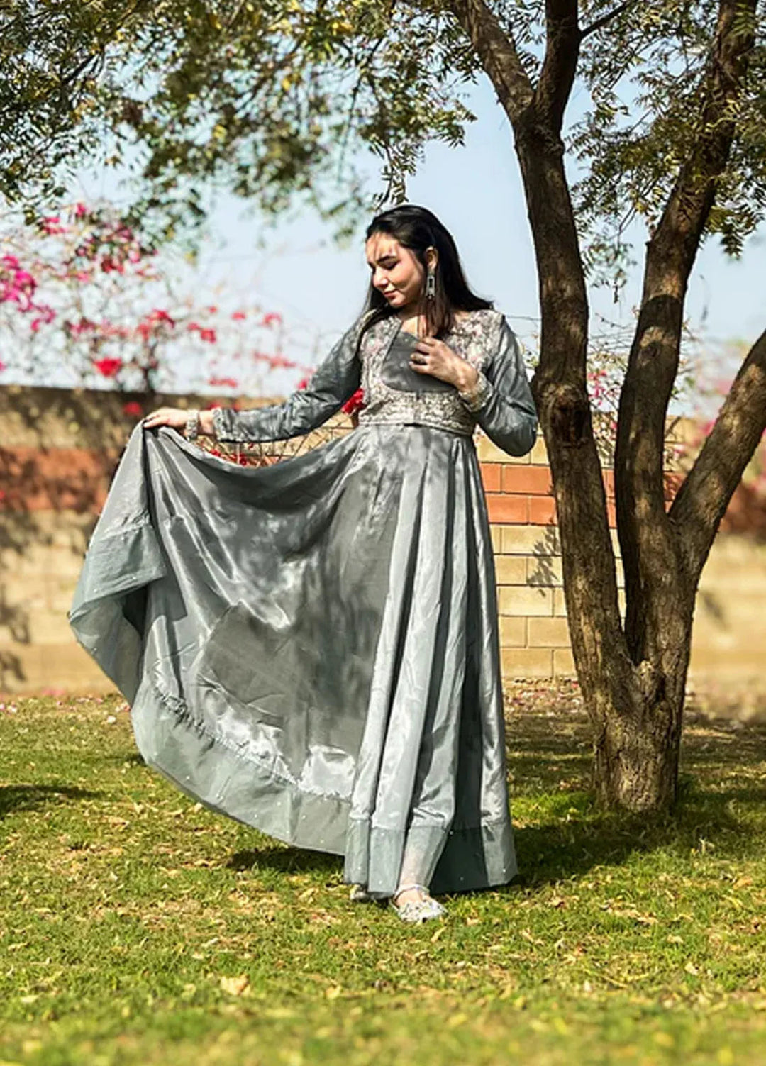 Khuwab by Kazma Pret Embroidered Korean Silk 3 Piece Suit Nooriya