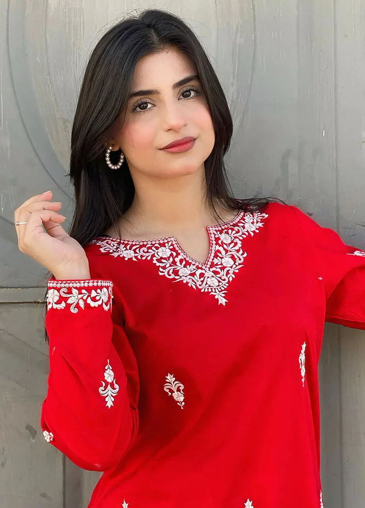 Khuwab by Kazma Pret Embroidered Lawn Silk 2 Piece Suit Luxe-001