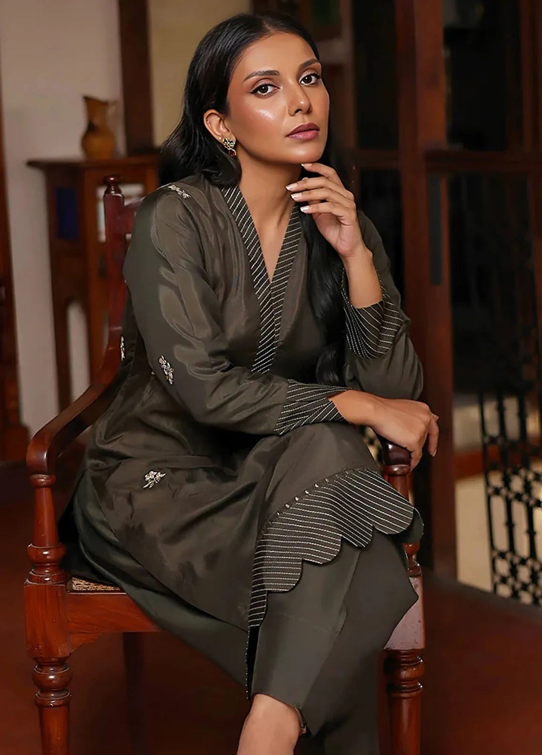 Khuwab by Kazma Pret Embroidered NP Cotton Silk 2 Piece Suit Luxe-007