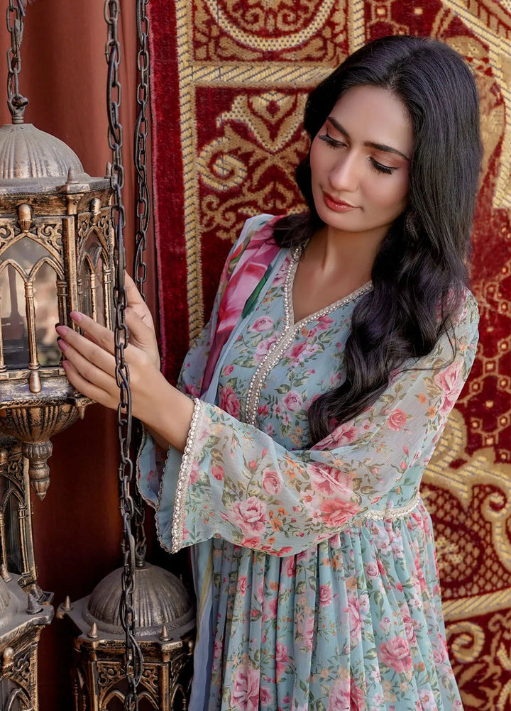 Khuwab by Kazma Pret Printed Chiffon 3 Piece Suit CE 006