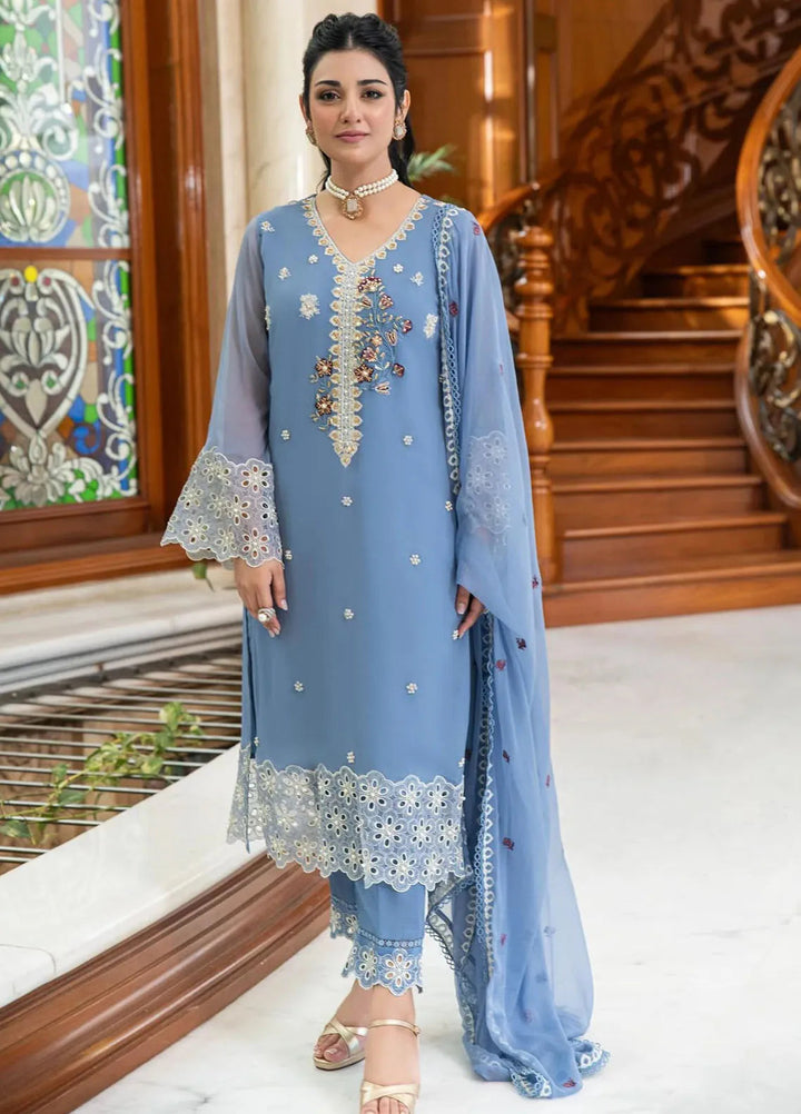 Khuwabeeda by Addee Embroidered Chiffon Suit Unstitched 3 Piece AD24K  MF-020 Umm e Laila - Festive Collection