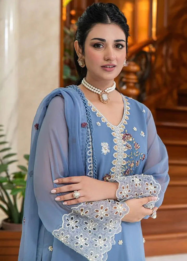 Khuwabeeda by Addee Embroidered Chiffon Suit Unstitched 3 Piece AD24K  MF-020 Umm e Laila - Festive Collection