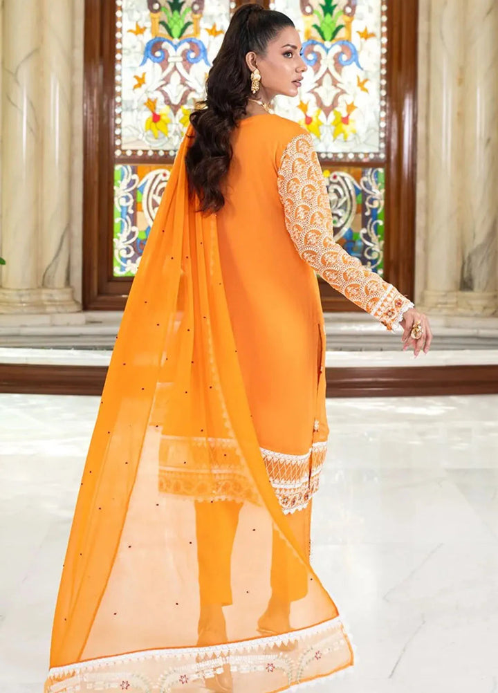 Khuwabeeda by Addee Embroidered Chiffon Suit Unstitched 4 Piece AD24K  MF-014 Ushba - Festive Collection