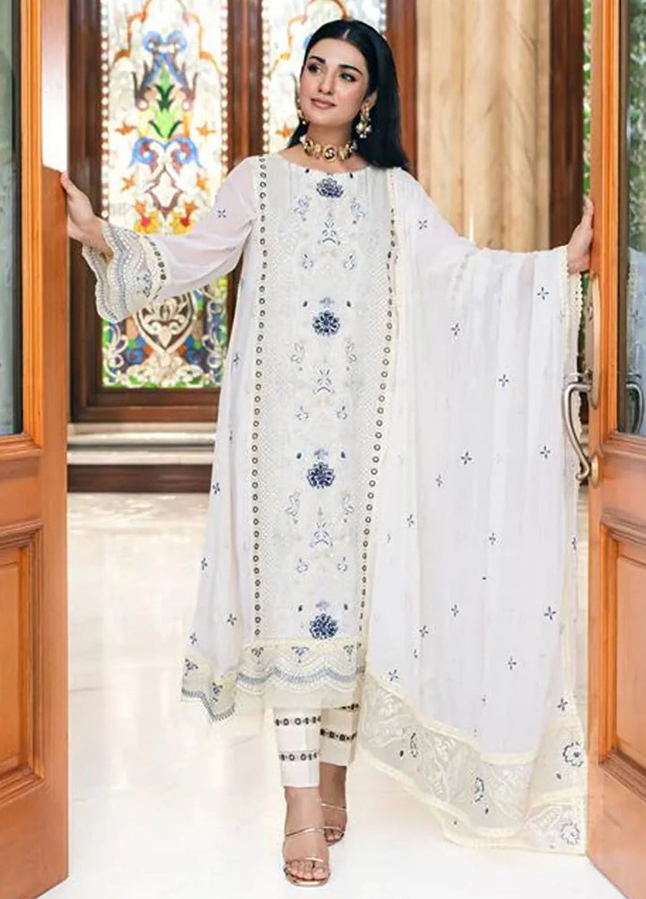 Khuwabeeda by Addee Embroidered Chiffon Suit Unstitched 4 Piece AD24K  MF-017 Maheen - Festive Collection