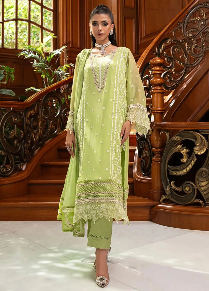 Khuwabeeda by Addee Embroidered Chiffon Suit Unstitched 4 Piece AD24K  MF-018 Roha - Festive Collection