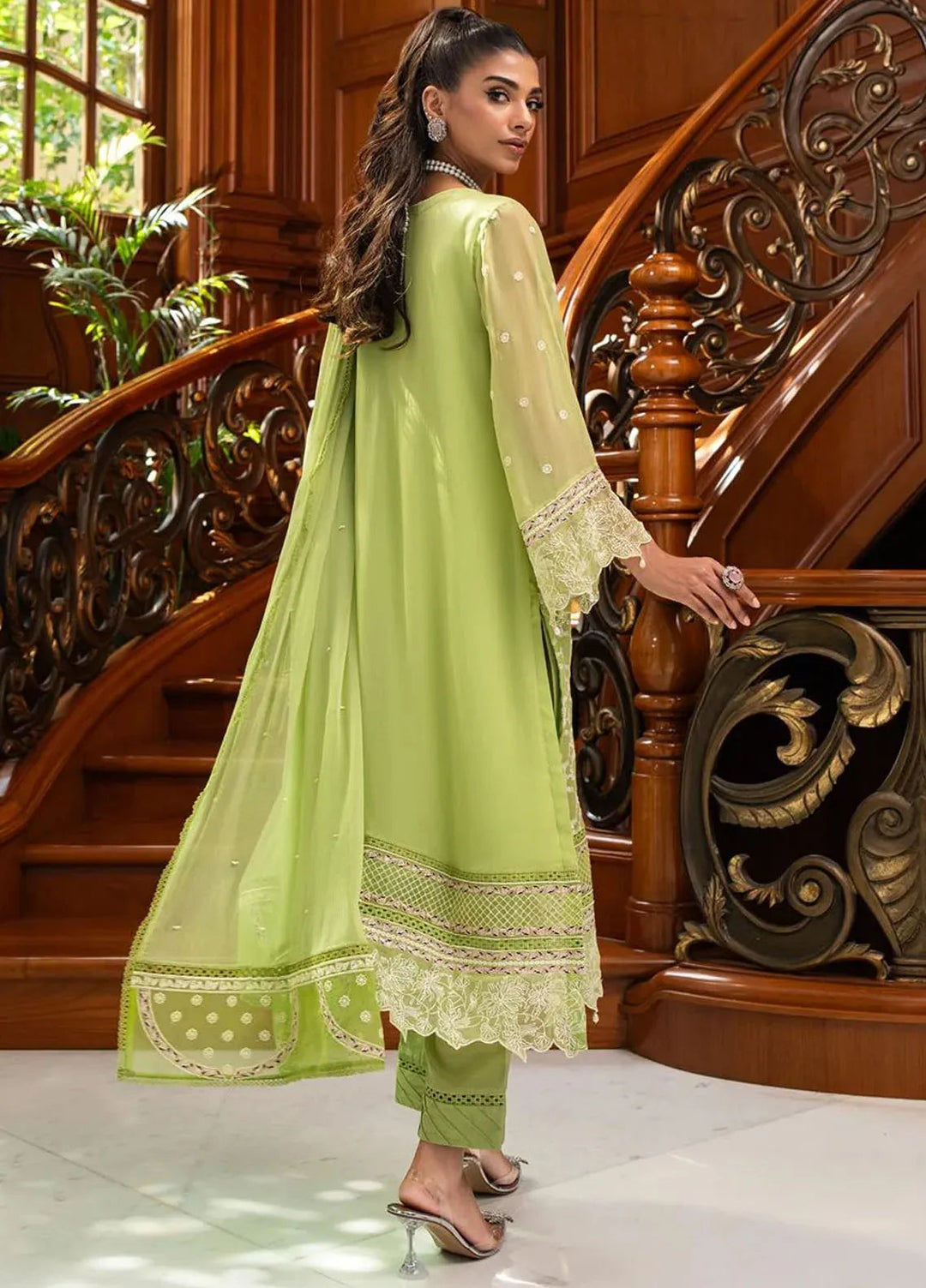 Khuwabeeda by Addee Embroidered Chiffon Suit Unstitched 4 Piece AD24K  MF-018 Roha - Festive Collection