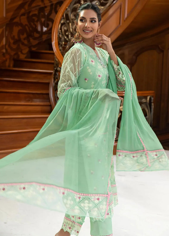 Khuwabeeda by Addee Embroidered Chiffon Suit Unstitched 4 Piece AD24K  MF-019 Sumbul - Festive Collection