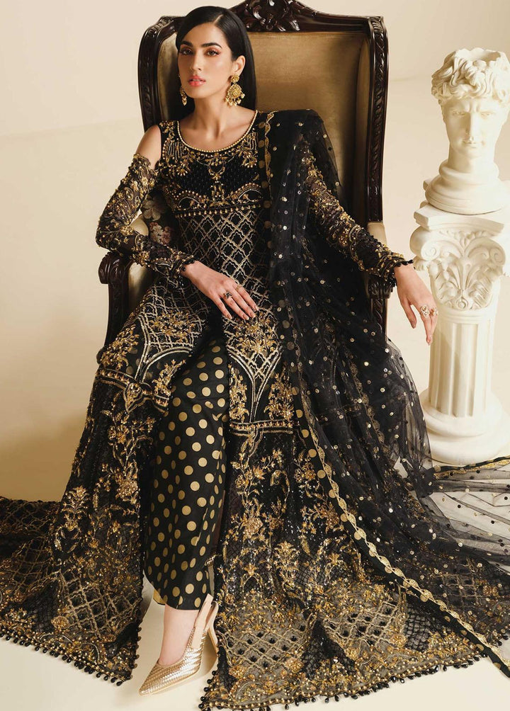 Khwaab By Maryum N Maria Embroidered Net Suits Unstitched 3 Piece MNM22K Heroine (MFG-0023) - Luxury Collection