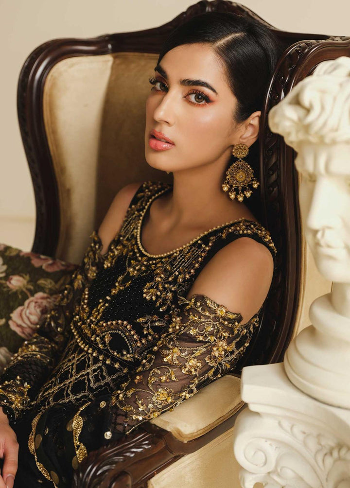 Khwaab By Maryum N Maria Embroidered Net Suits Unstitched 3 Piece MNM22K Heroine (MFG-0023) - Luxury Collection