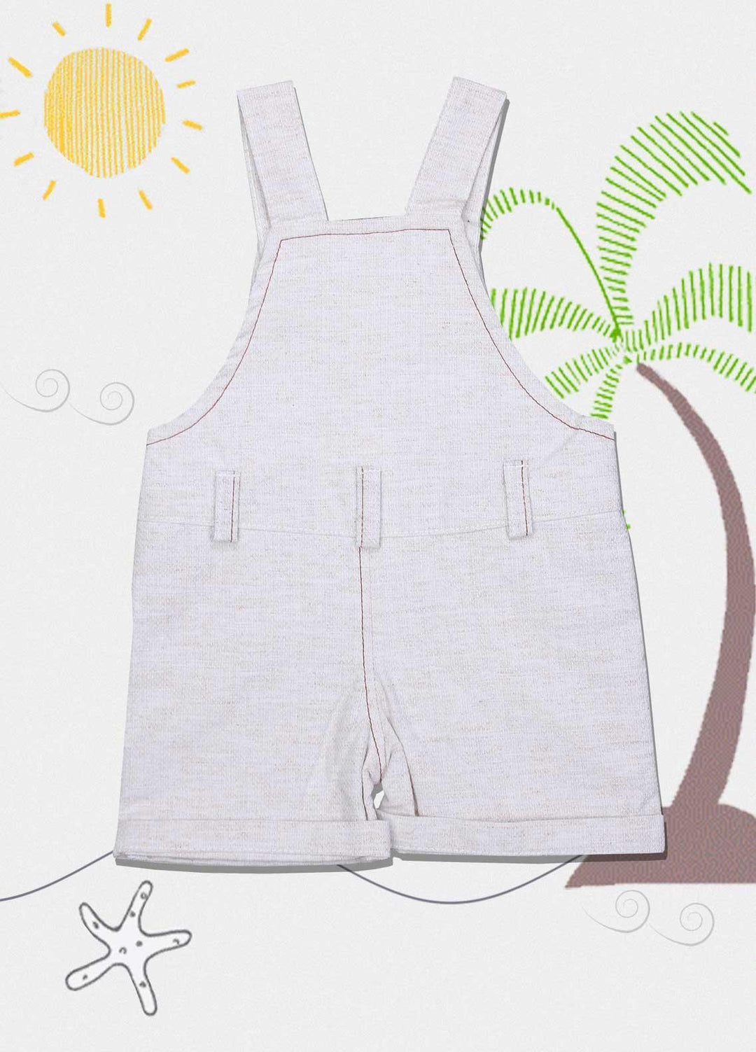 Sanaulla Exclusive Range Cotton  Rompers for Kids -  113302 Fawn