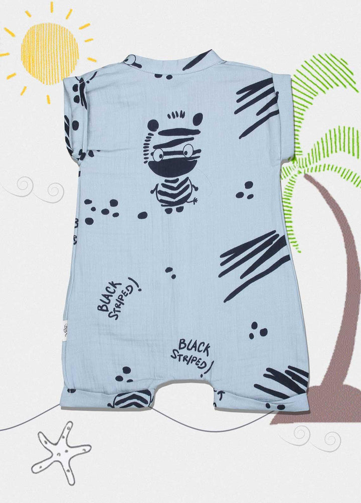 Sanaulla Exclusive Range Cotton  Rompers for Kids -  1247 Grey