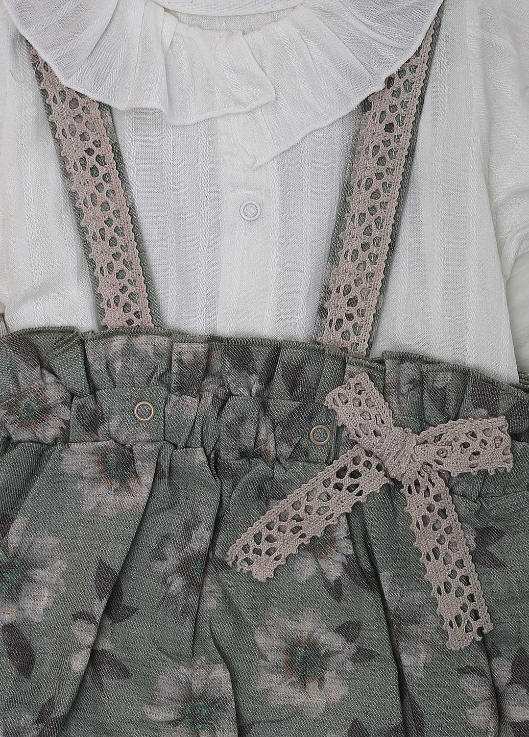 Sanaulla Exclusive Range Cotton  Kids Rompers -  1860 Green