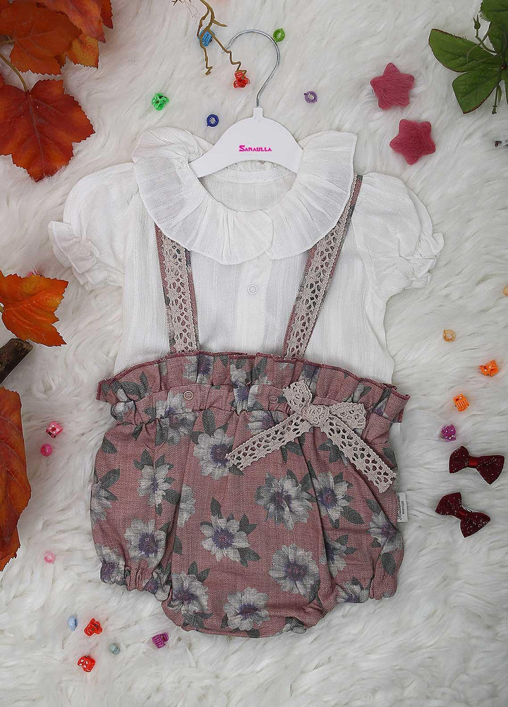 Sanaulla Exclusive Range Cotton  Rompers for Kids -  1860 Pink