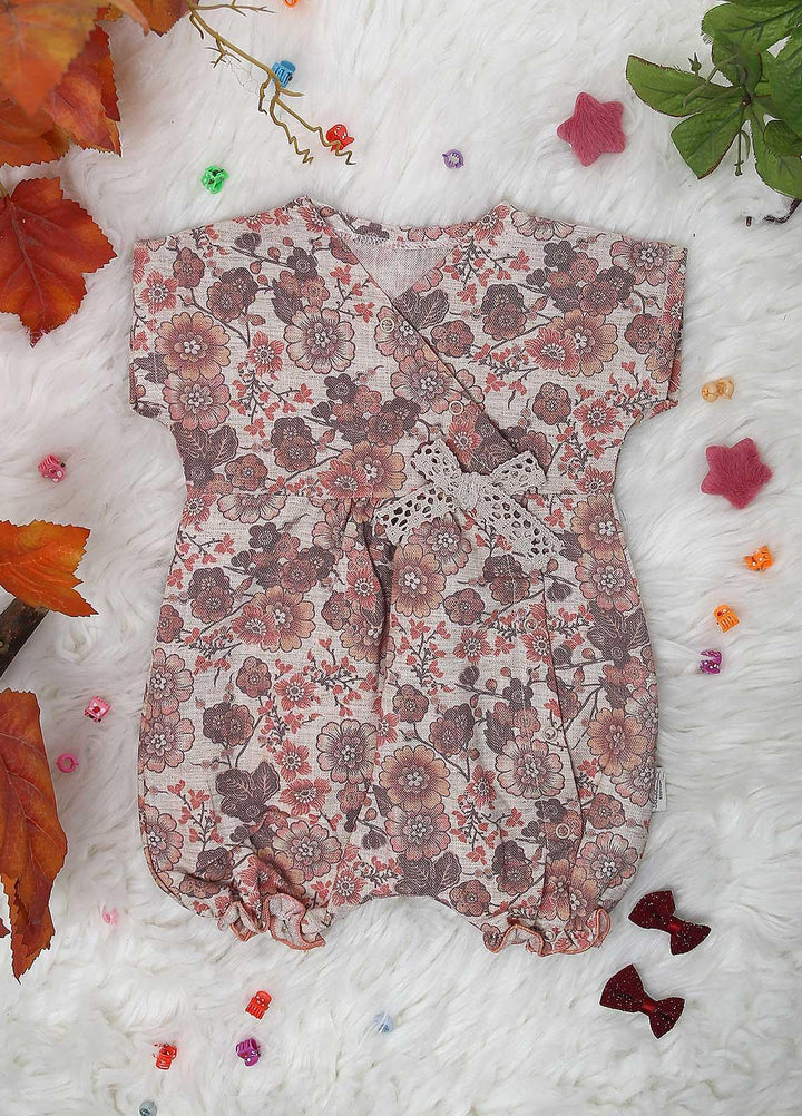 Sanaulla Exclusive Range Cotton  Rompers for Kids -  1866 Orange