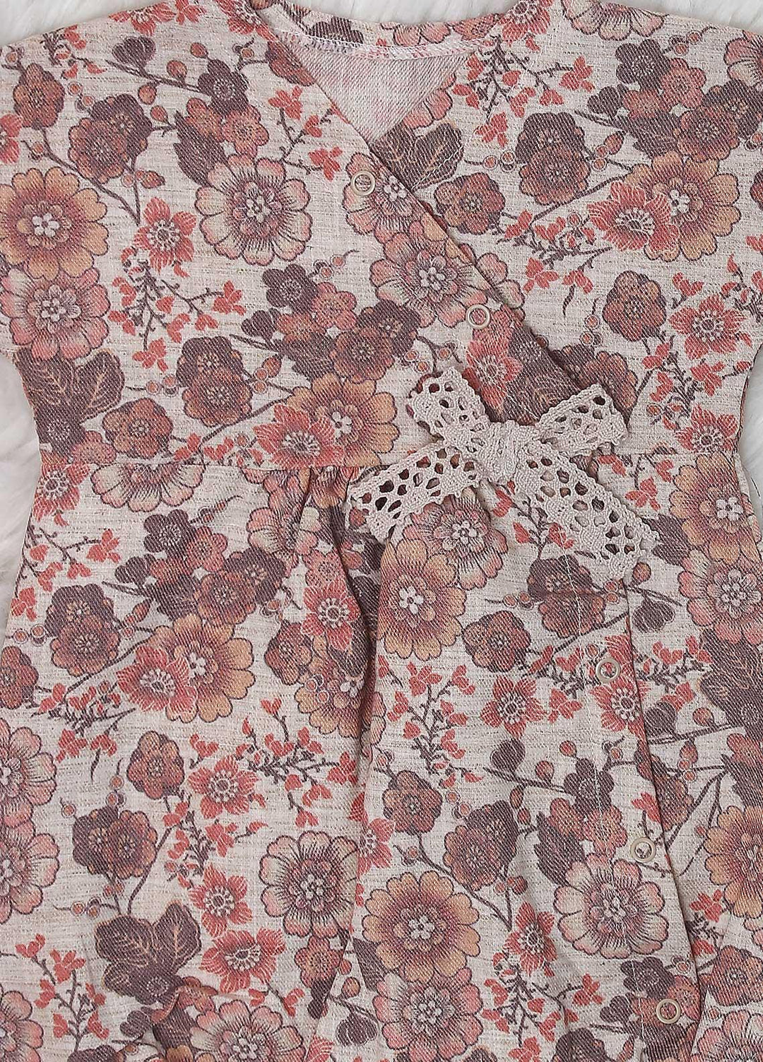 Sanaulla Exclusive Range Cotton  Rompers for Kids -  1866 Orange