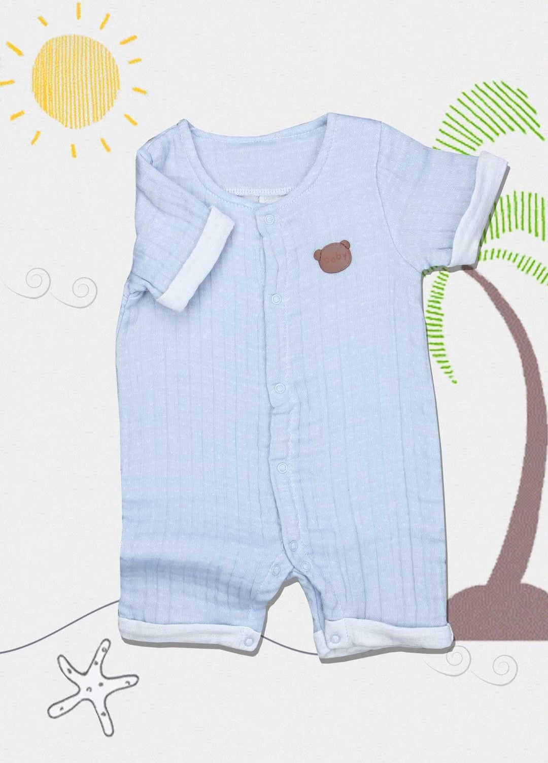 Sanaulla Exclusive Range Cotton  Rompers for Kids -  213707 Grey