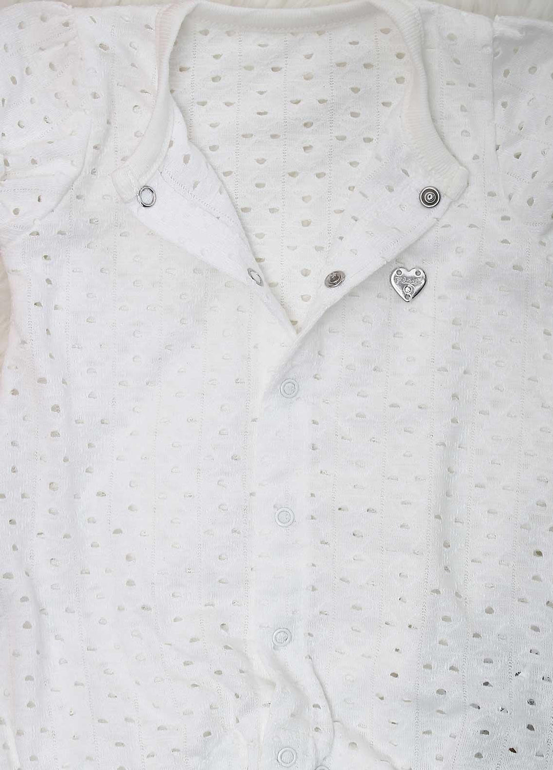 Sanaulla Exclusive Range Cotton  Kids Rompers -  236201 White