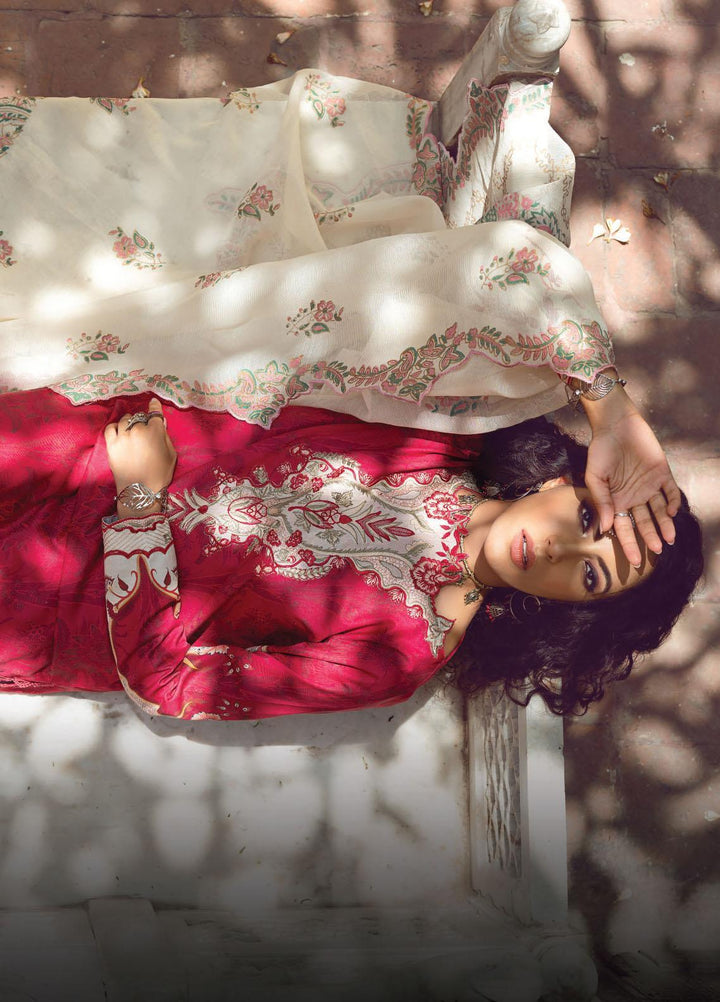 Kinaar by Shiza Hassan Embroidered Lawn Suits Unstitched 3 Piece SH21KN AFROZEH - Luxury Collection