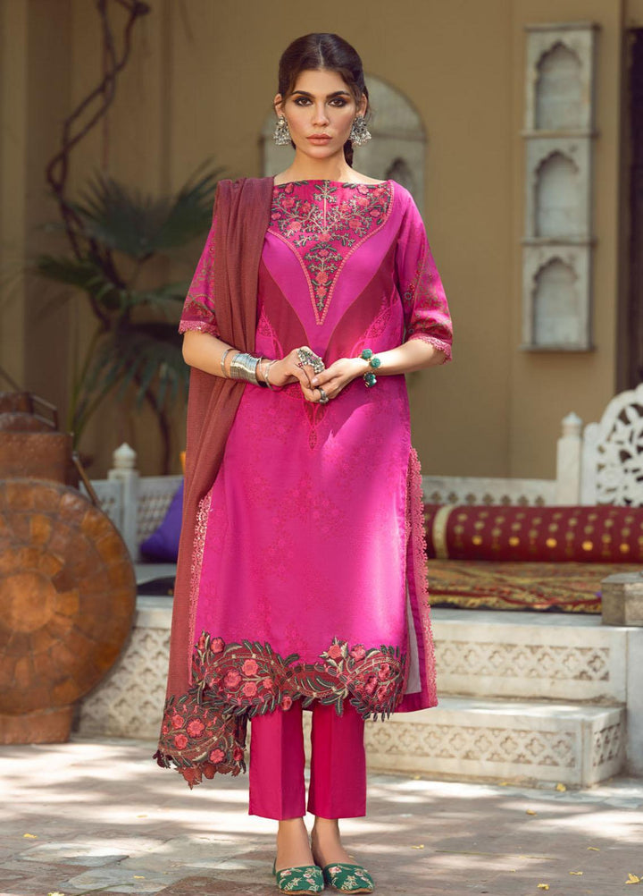 Kinaar by Shiza Hassan Embroidered Lawn Suits Unstitched 3 Piece SH21KN ALEEN - Luxury Collection