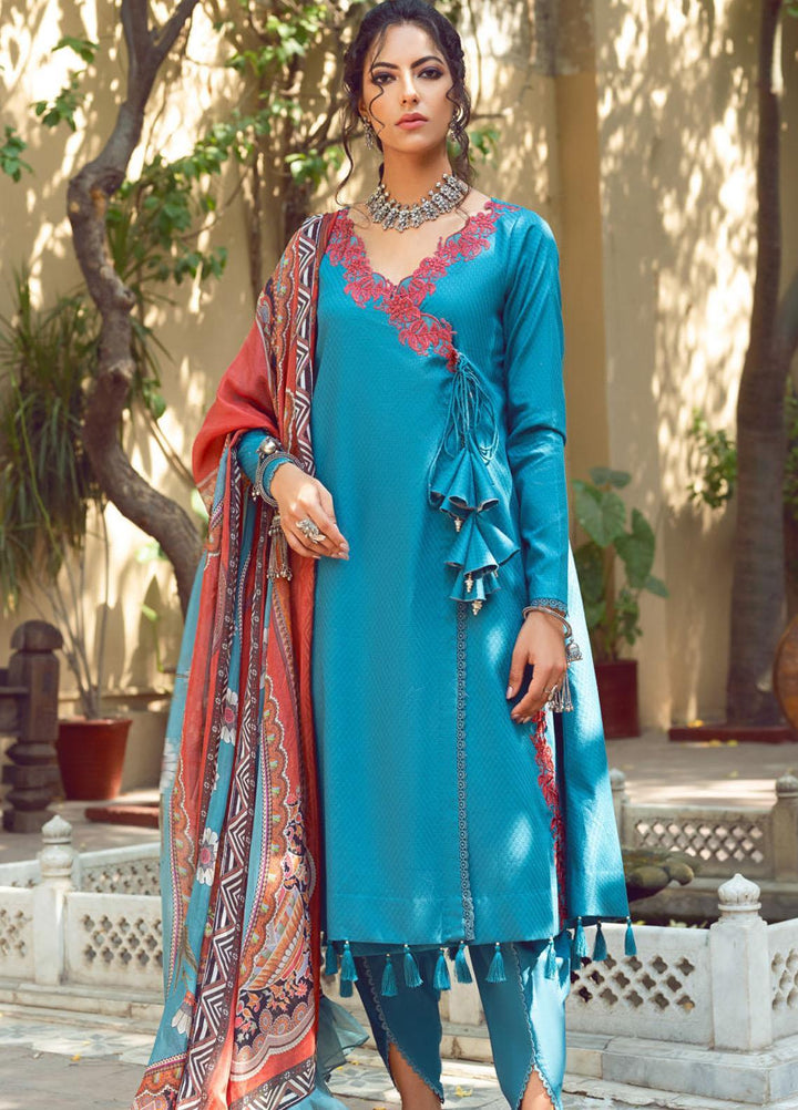 Kinaar by Shiza Hassan Embroidered Lawn Suits Unstitched 3 Piece SH21KN PARINA - Luxury Collection