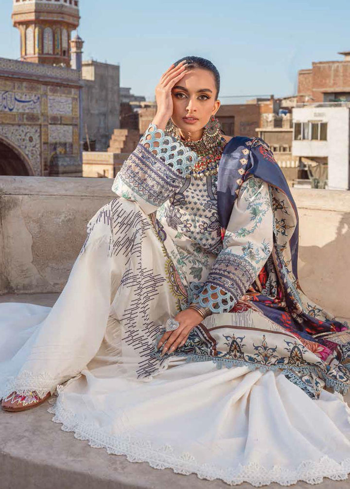 Kinaar by Shiza Hassan Embroidered Lawn Suits Unstitched 3 Piece SH23K SHZ-03 Amber - Summer Collection
