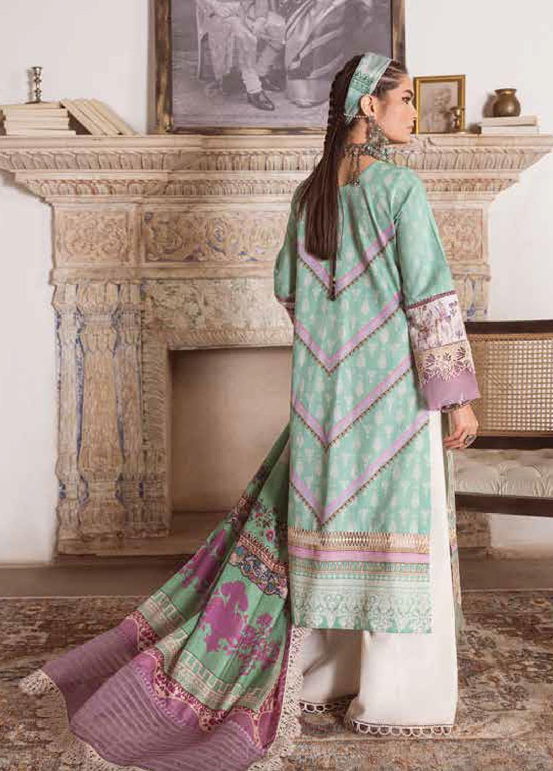 Kinaar by Shiza Hassan Embroidered Lawn Suits Unstitched 3 Piece SH23K SHZ-12 Afrozeh - Summer Collection