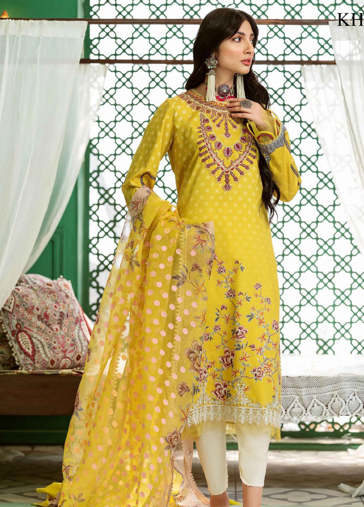 Kinaar Khwaab By Shiza Hassan Embroidered Lawn Suits Unstitched 3 Piece SH22KK KH-01 Meena - Spring / Summer Collection