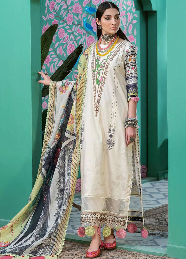 Kinaar Khwaab By Shiza Hassan Embroidered Lawn Suits Unstitched 3 Piece SH22KK KH-04 Sareh - Spring / Summer Collection