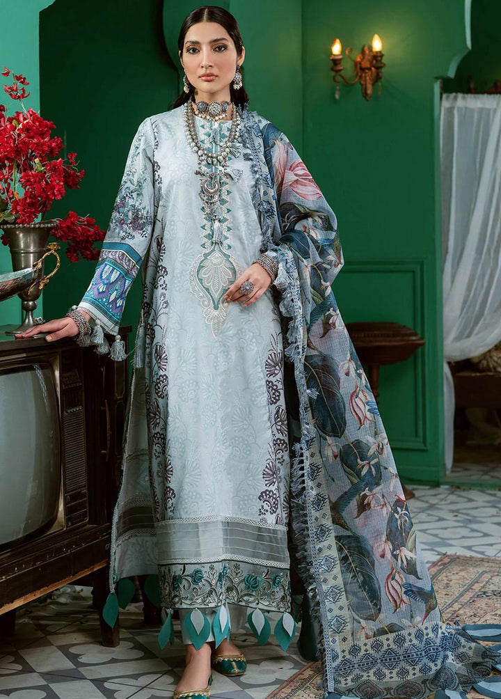 Kinaar Khwaab By Shiza Hassan Embroidered Lawn Suits Unstitched 3 Piece SH22KK KH-07 Saraye - Spring / Summer Collection