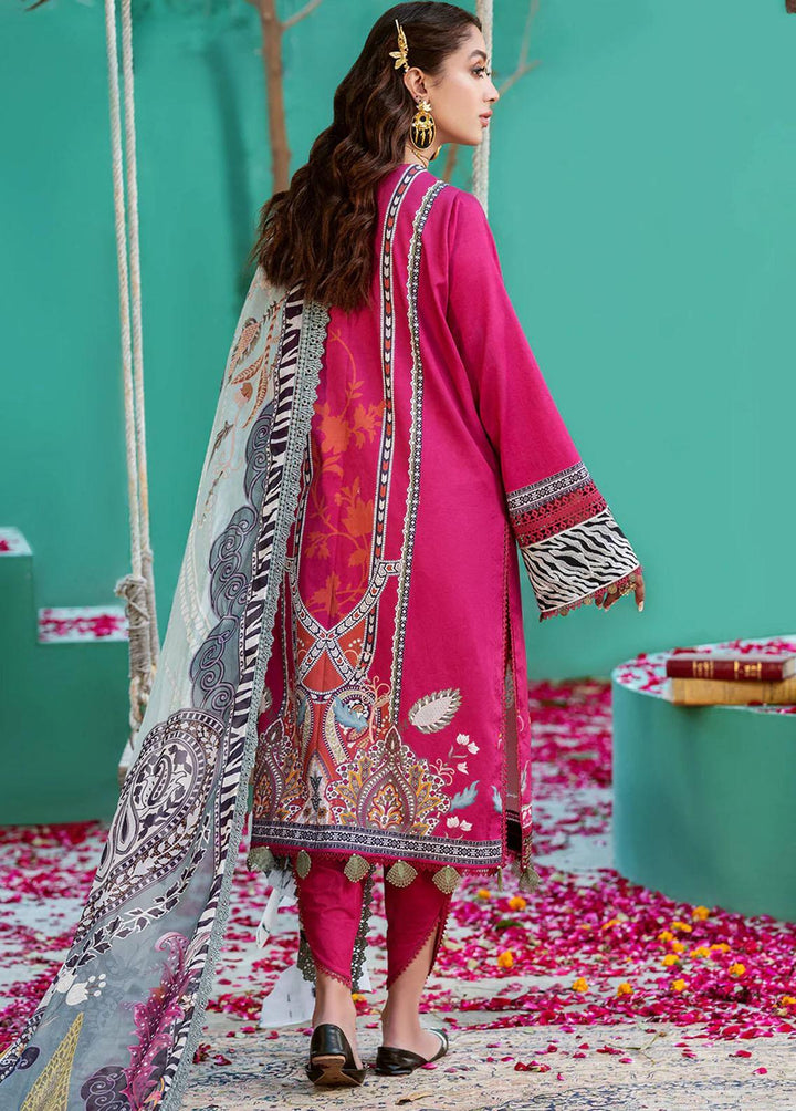 Kinaar Khwaab By Shiza Hassan Embroidered Lawn Suits Unstitched 3 Piece SH22KK KH-08 Dahleez - Spring / Summer Collection
