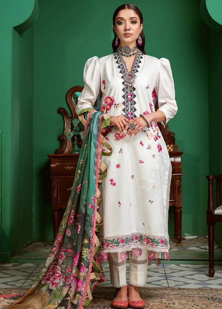 Kinaar Khwaab By Shiza Hassan Embroidered Lawn Suits Unstitched 3 Piece SH22KK KH-11 Qarah - Spring / Summer Collection