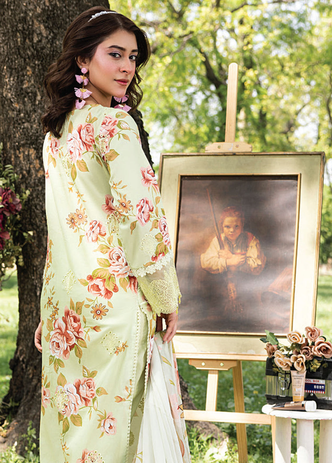 Koel by Humdum Chikankari Lawn Suits Unstitched 3 Piece HD25KC D-04 - Summer Collection