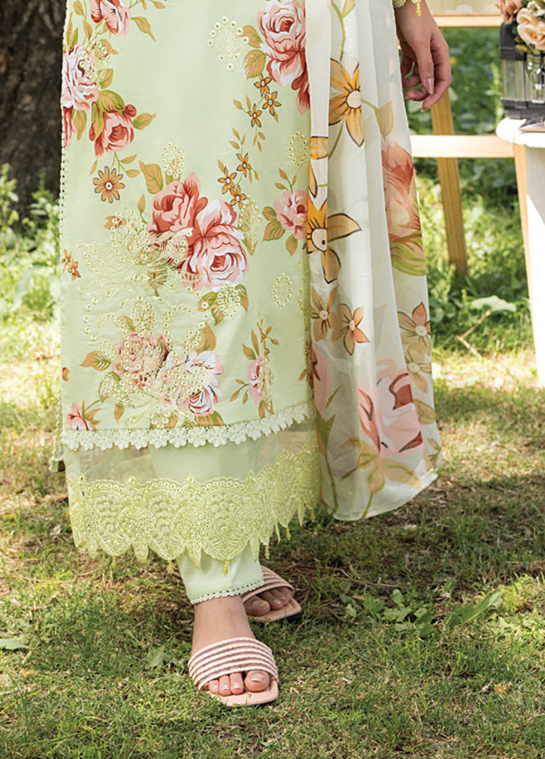 Koel by Humdum Chikankari Lawn Suits Unstitched 3 Piece HD25KC D-04 - Summer Collection