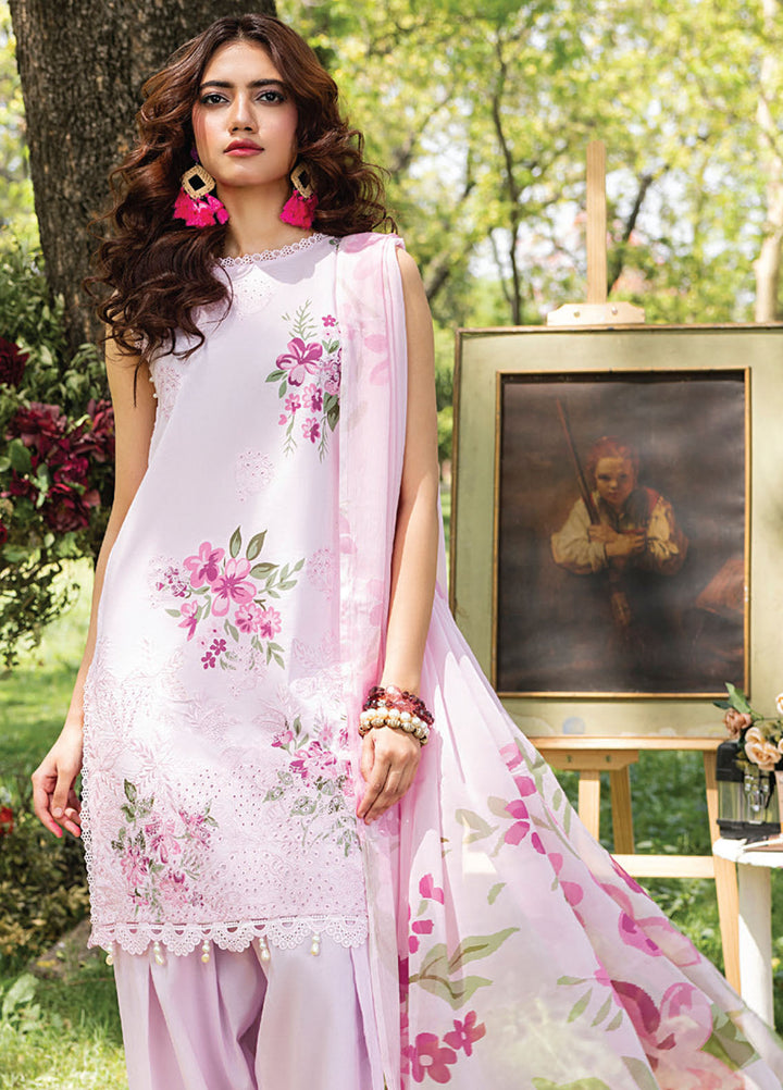 Koel by Humdum Chikankari Lawn Suits Unstitched 3 Piece HD25KC D-07 - Summer Collection