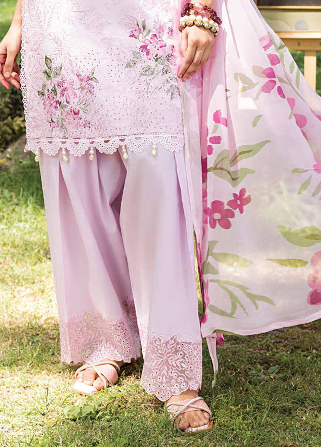 Koel by Humdum Chikankari Lawn Suits Unstitched 3 Piece HD25KC D-07 - Summer Collection
