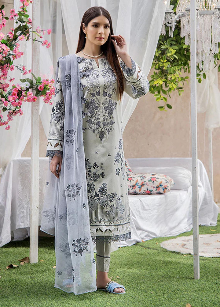 Koel By Humdum Embroidered Lawn Suits Unstitched 3 Piece HD23KL D-01 - Summer Collection