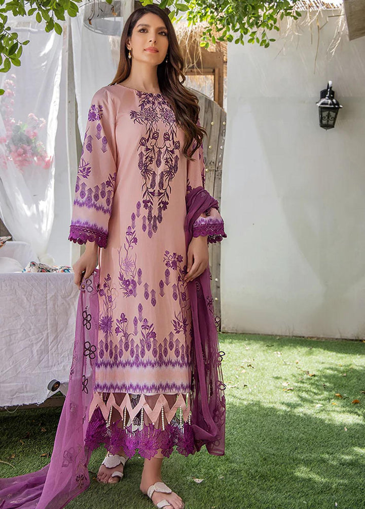 Koel By Humdum Embroidered Lawn Suits Unstitched 3 Piece HD23KL D-02 - Summer Collection