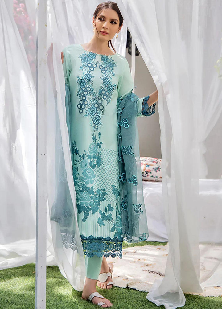 Koel By Humdum Embroidered Lawn Suits Unstitched 3 Piece HD23KL D-03 - Summer Collection