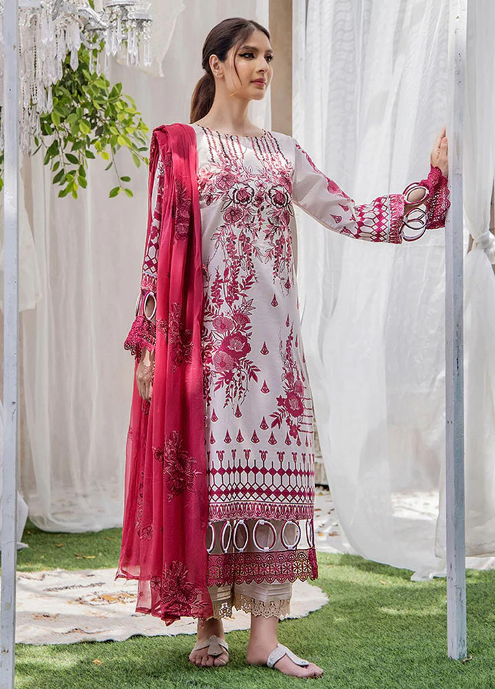 Koel By Humdum Embroidered Lawn Suits Unstitched 3 Piece HD23KL D-04 - Summer Collection