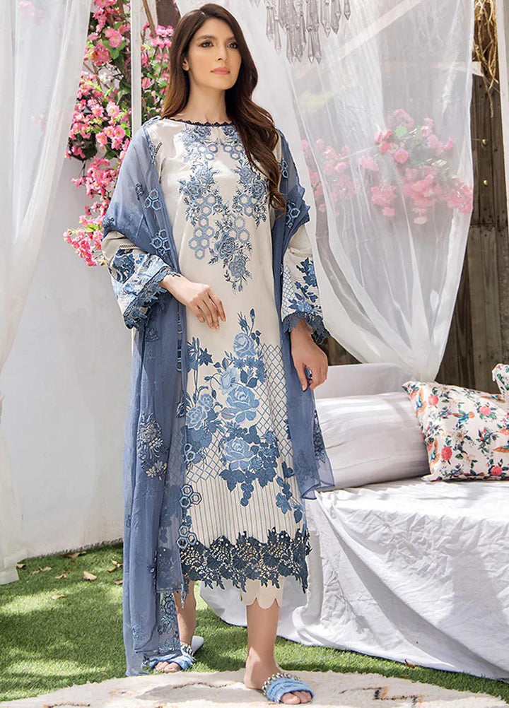 Koel By Humdum Embroidered Lawn Suits Unstitched 3 Piece HD23KL D-05 - Summer Collection