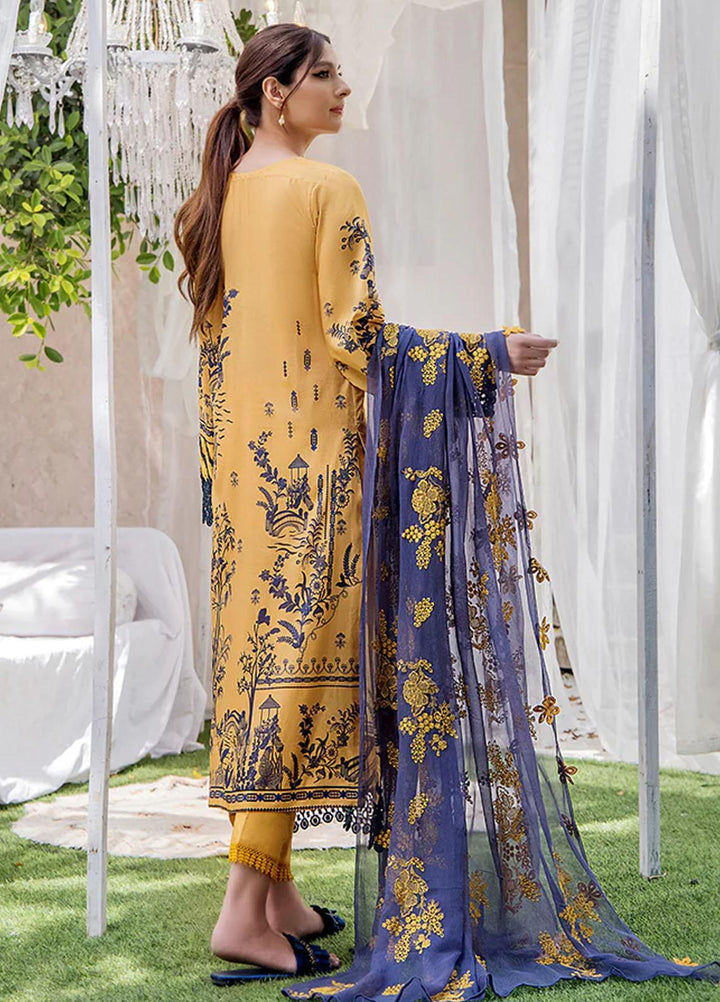 Koel By Humdum Embroidered Lawn Suits Unstitched 3 Piece HD23KL D-06 - Summer Collection