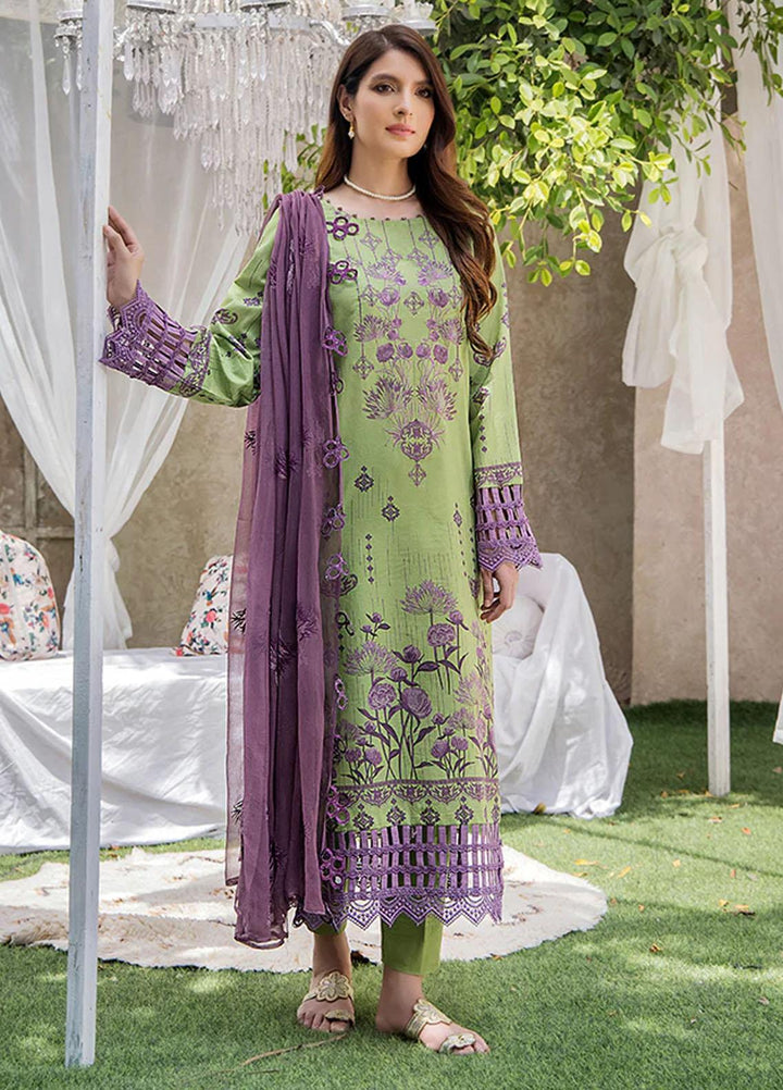 Koel By Humdum Embroidered Lawn Suits Unstitched 3 Piece HD23KL D-08 - Summer Collection