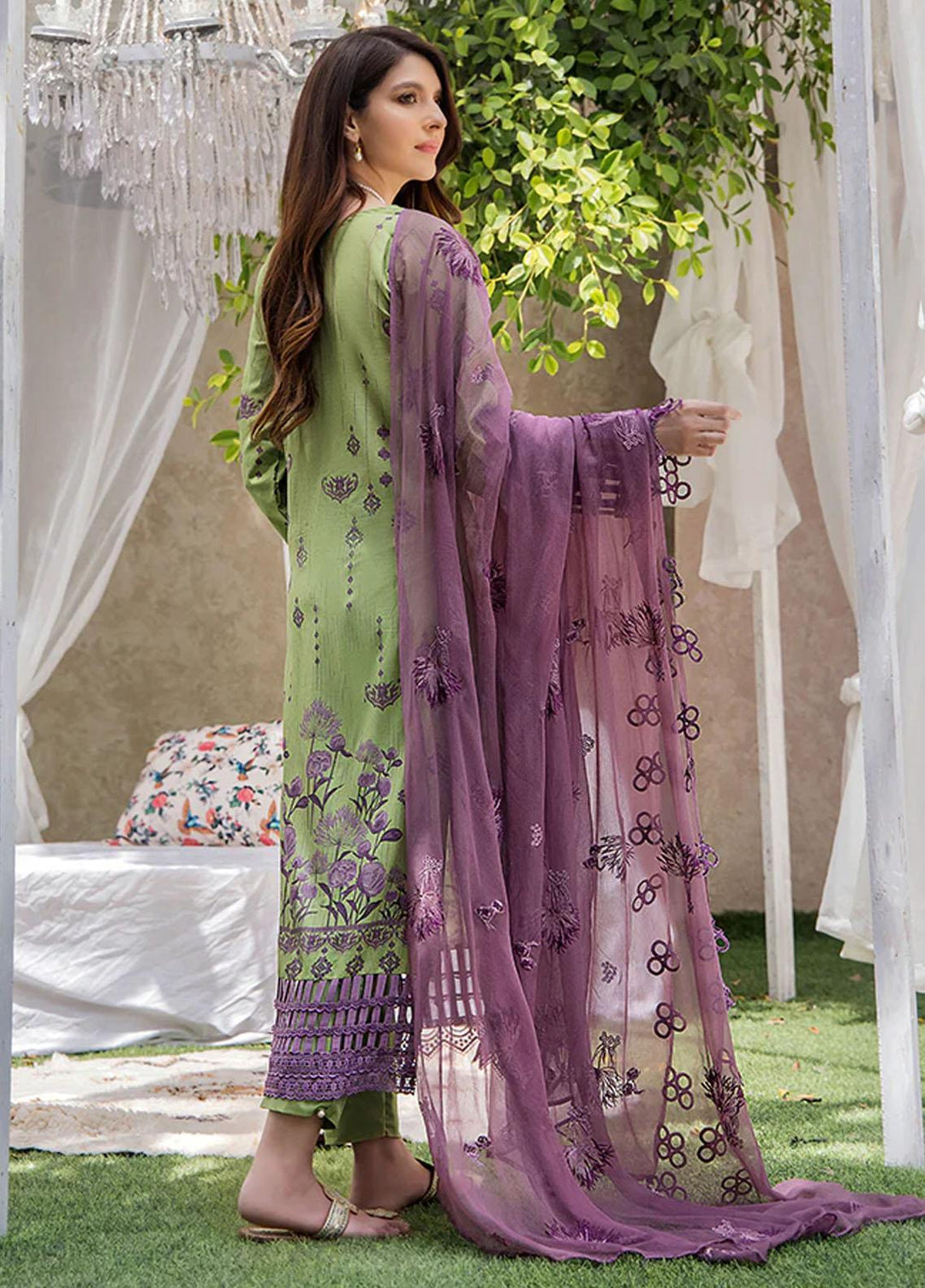 Koel By Humdum Embroidered Lawn Suits Unstitched 3 Piece HD23KL D-08 - Summer Collection