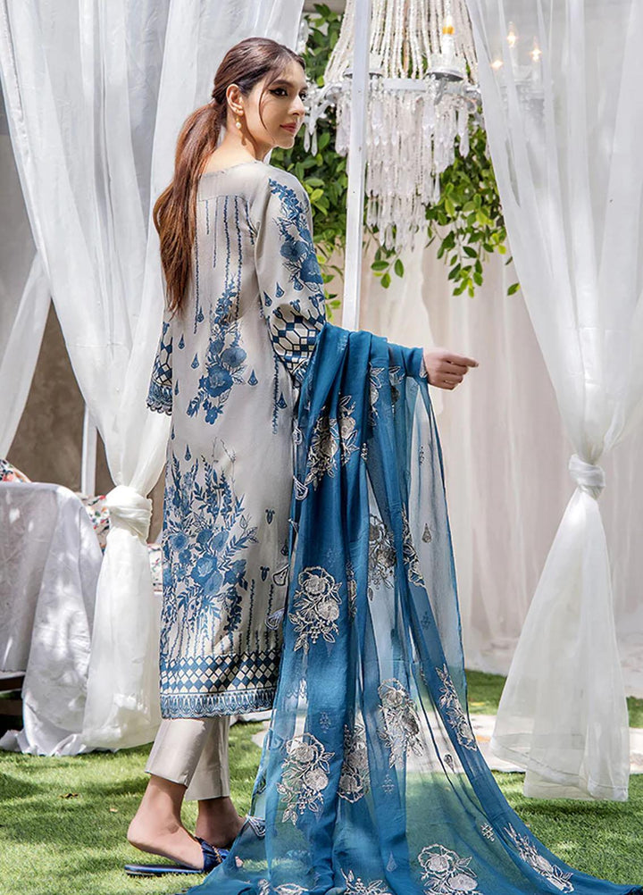 Koel By Humdum Embroidered Lawn Suits Unstitched 3 Piece HD23KL D-09 - Summer Collection